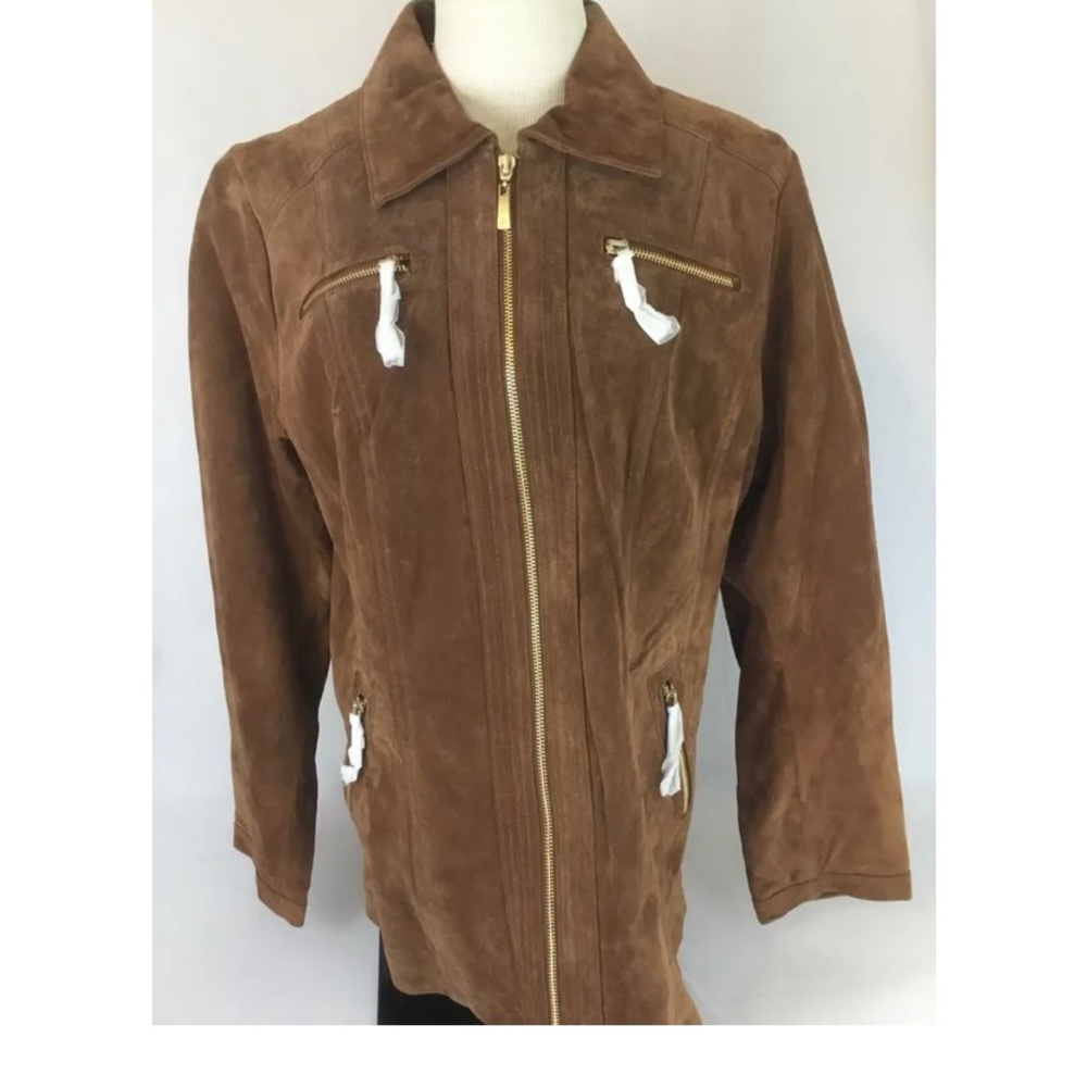 Dennis Basso Washable Suede Jacket
